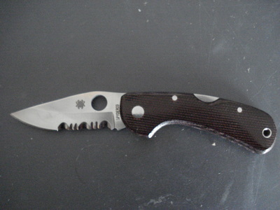 Bart-Spyderco Baby Goddard ouvert 1