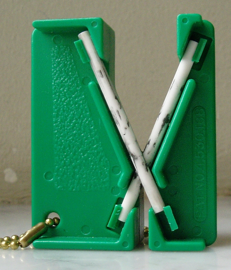 Stylo à Aiguiser, 2 Pcs Couteaux Aiguiseur Diamant Portable Sont Utilisés  pour Couteaux à Dents Couteau